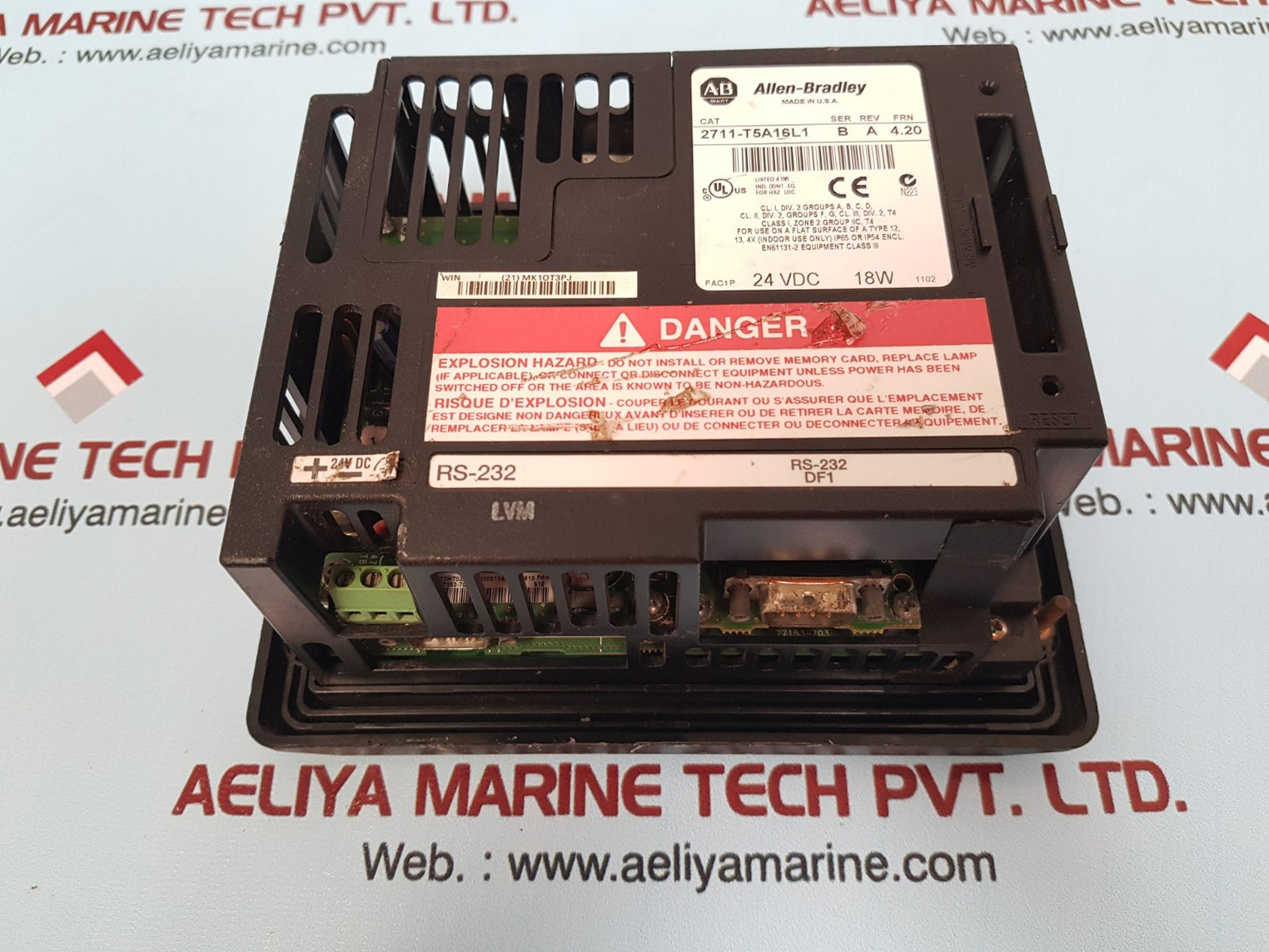 Allen-bradley 2711-t5a16l1 panel view 550 ser b rev a