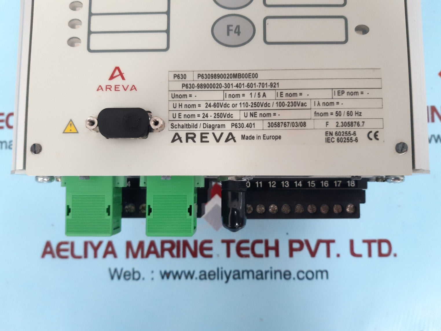 Areva micom motor protection relay p630