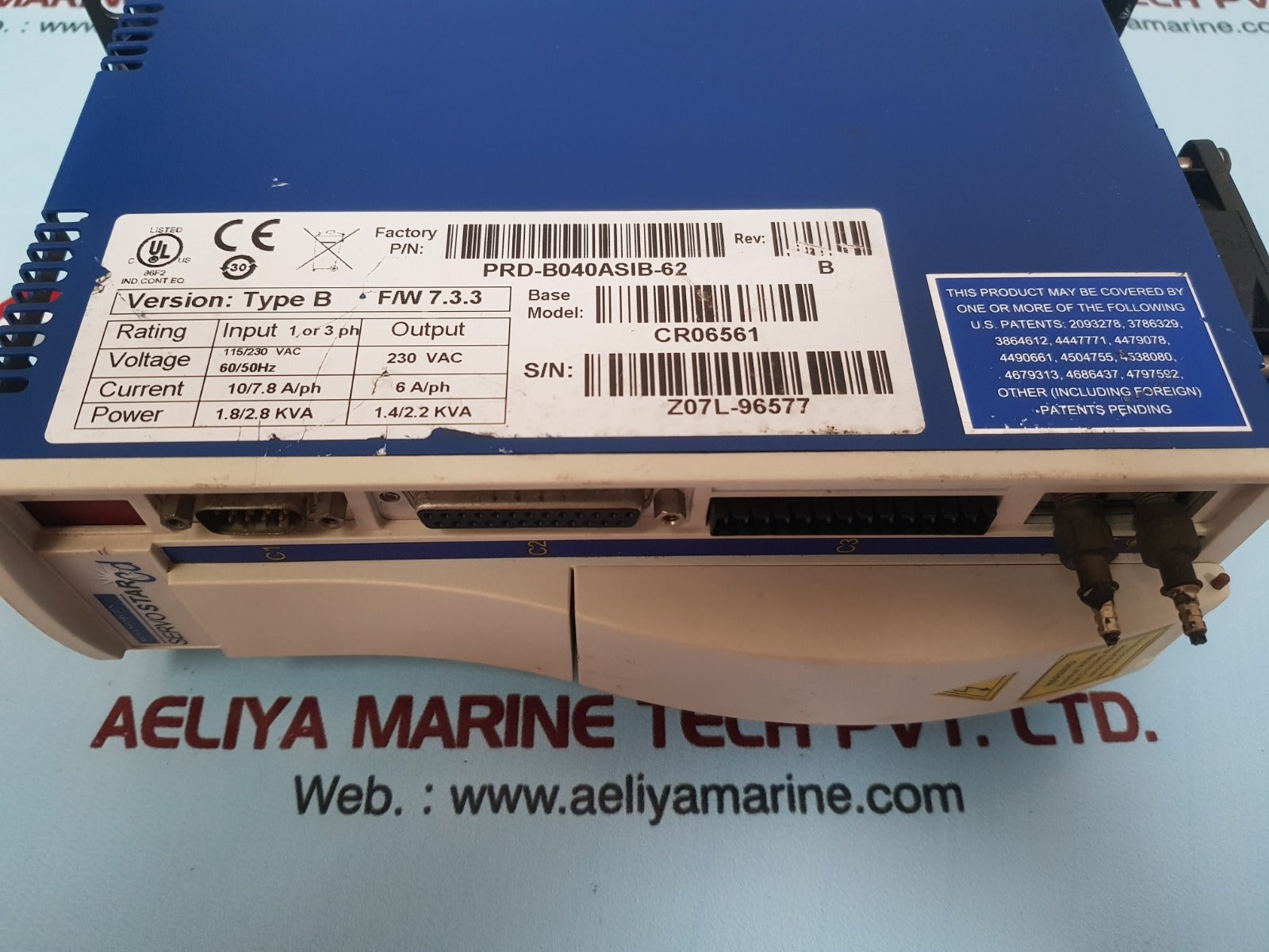Kollmorgen servostar cd cr06561-mz servo drive rev.B