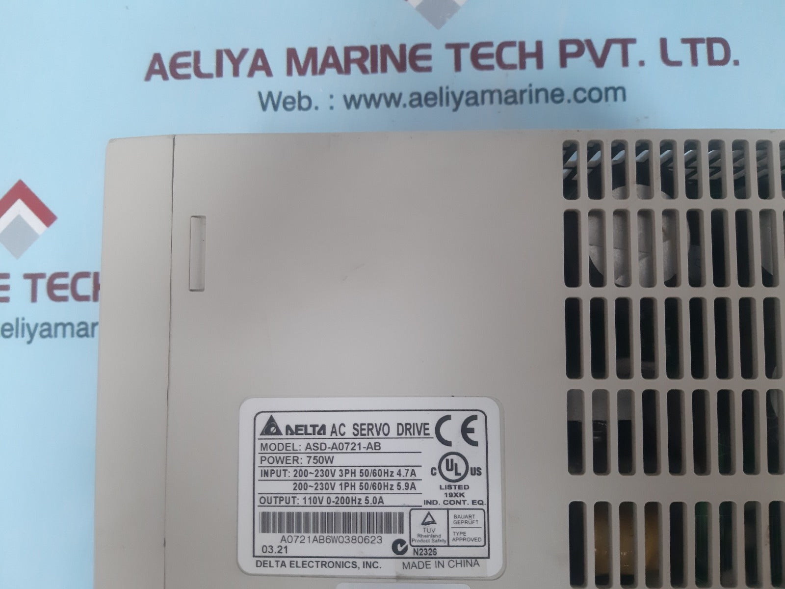Delta asd-a0721-ab ac servo drive