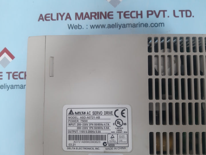Delta asd-a0721-ab ac servo drive