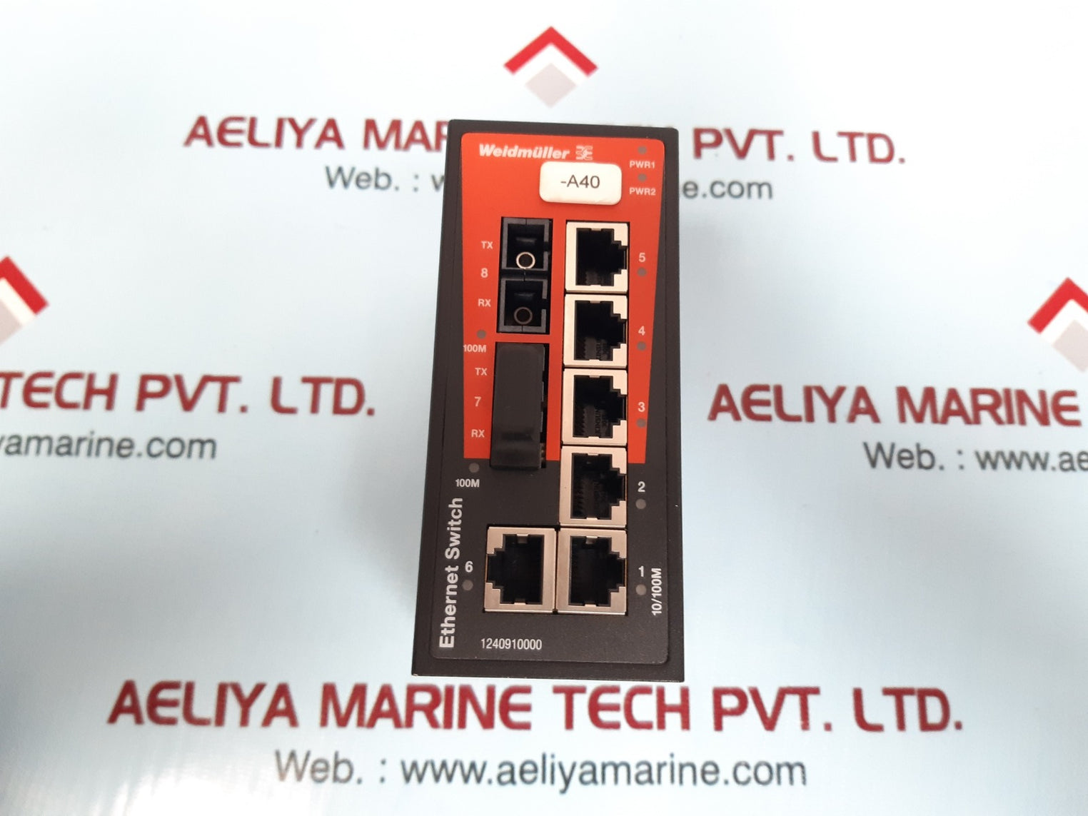 Weidmuller 1240910000 ethernet switch ie-sw-bl08-6tx-2sc