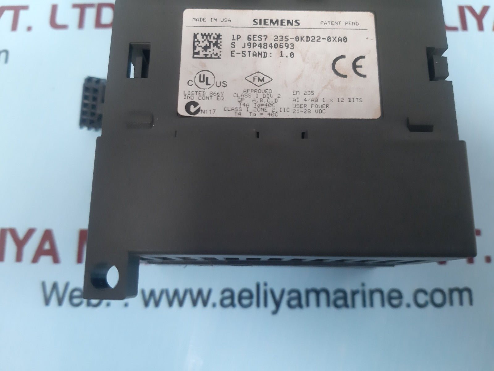 Siemens 6es7 235-0kd22-0xa0 plc analog module s j9p48406