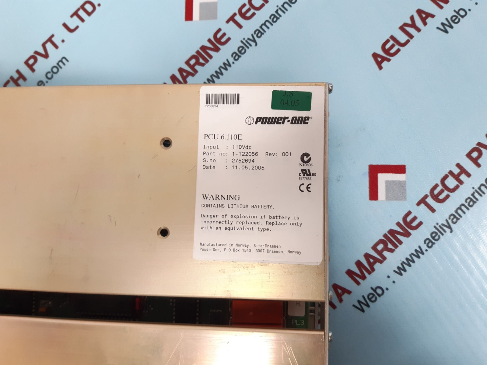 Power-one powec pcu 6.110e power control module – Aeliya Marine Tech®
