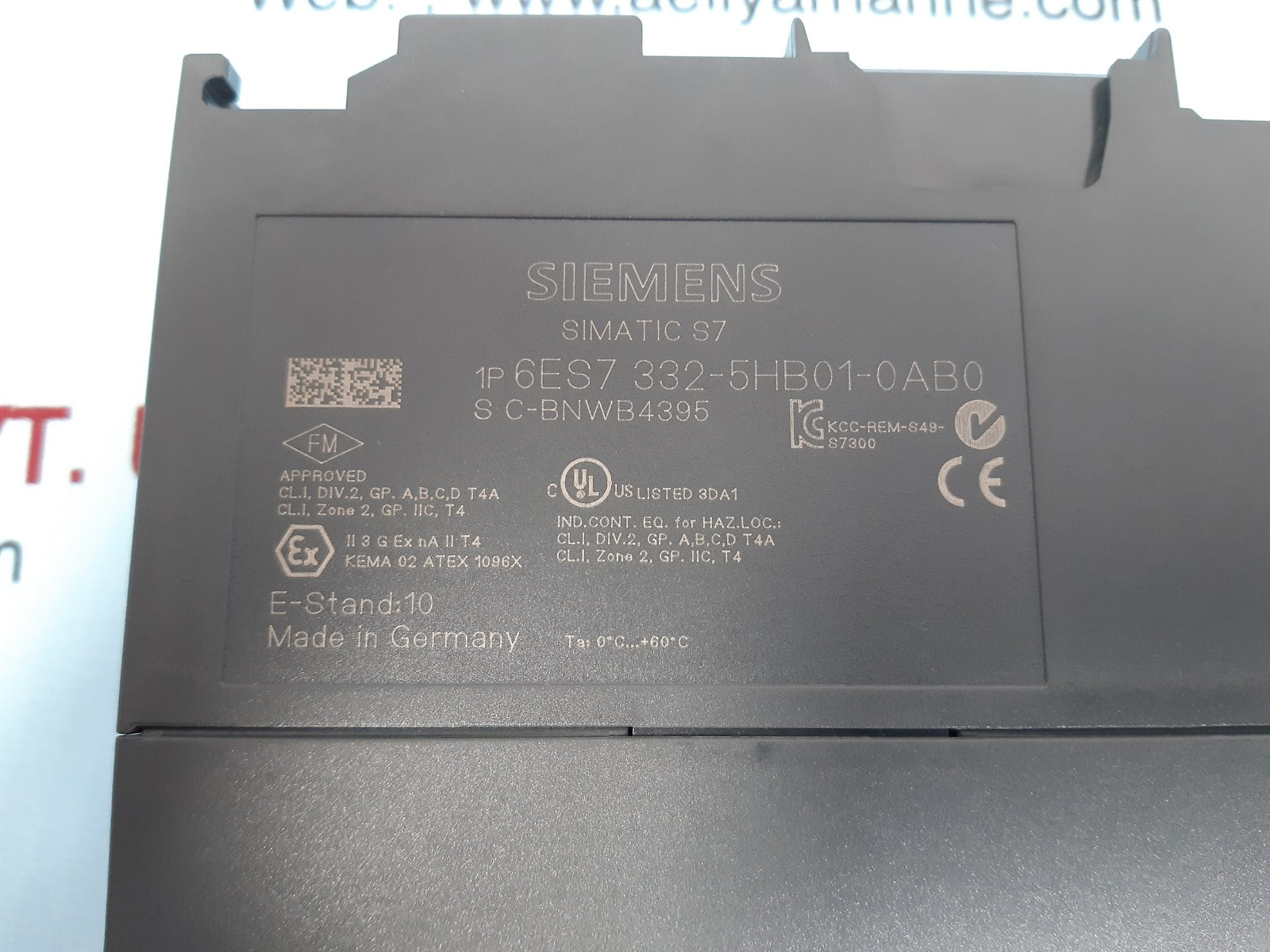 Siemens simatic s7 6es7 332-5hb01-0ab0 analog output module 