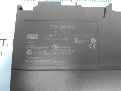 Siemens simatic s7 6es7 332-5hb01-0ab0 analog output module 