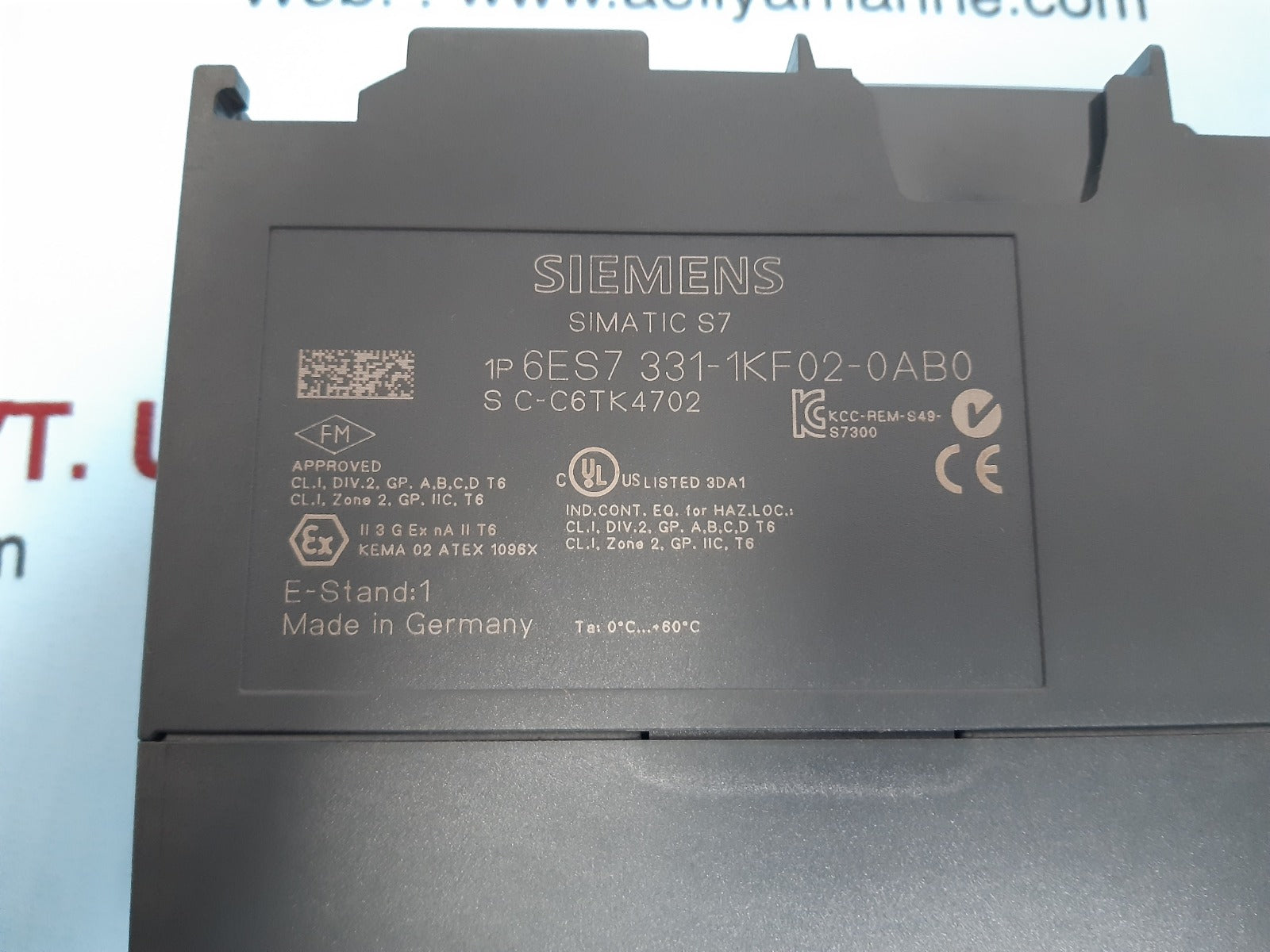 Siemens simatic s7 6es7 331-1kf02-0ab0 analog input module 