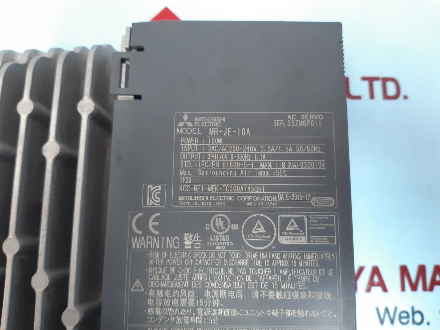 Mitsubishi electric melservo-je mr-je-10a servo controller