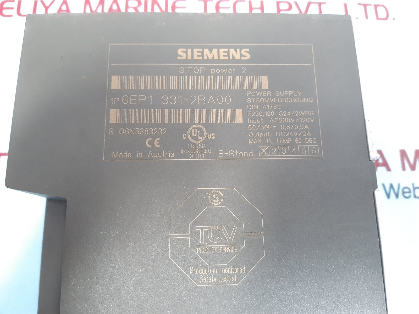 Siemens 6ep1 331-2ba00 sitop power 2 power supply 