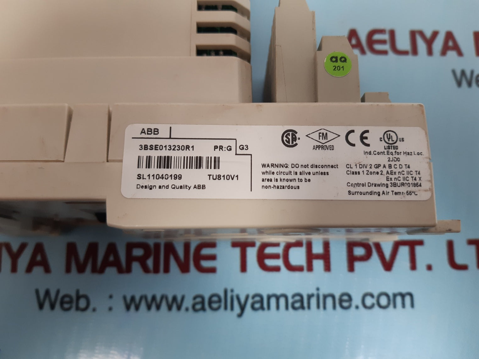 Abb ai810 input module with base 3bse013230r1 