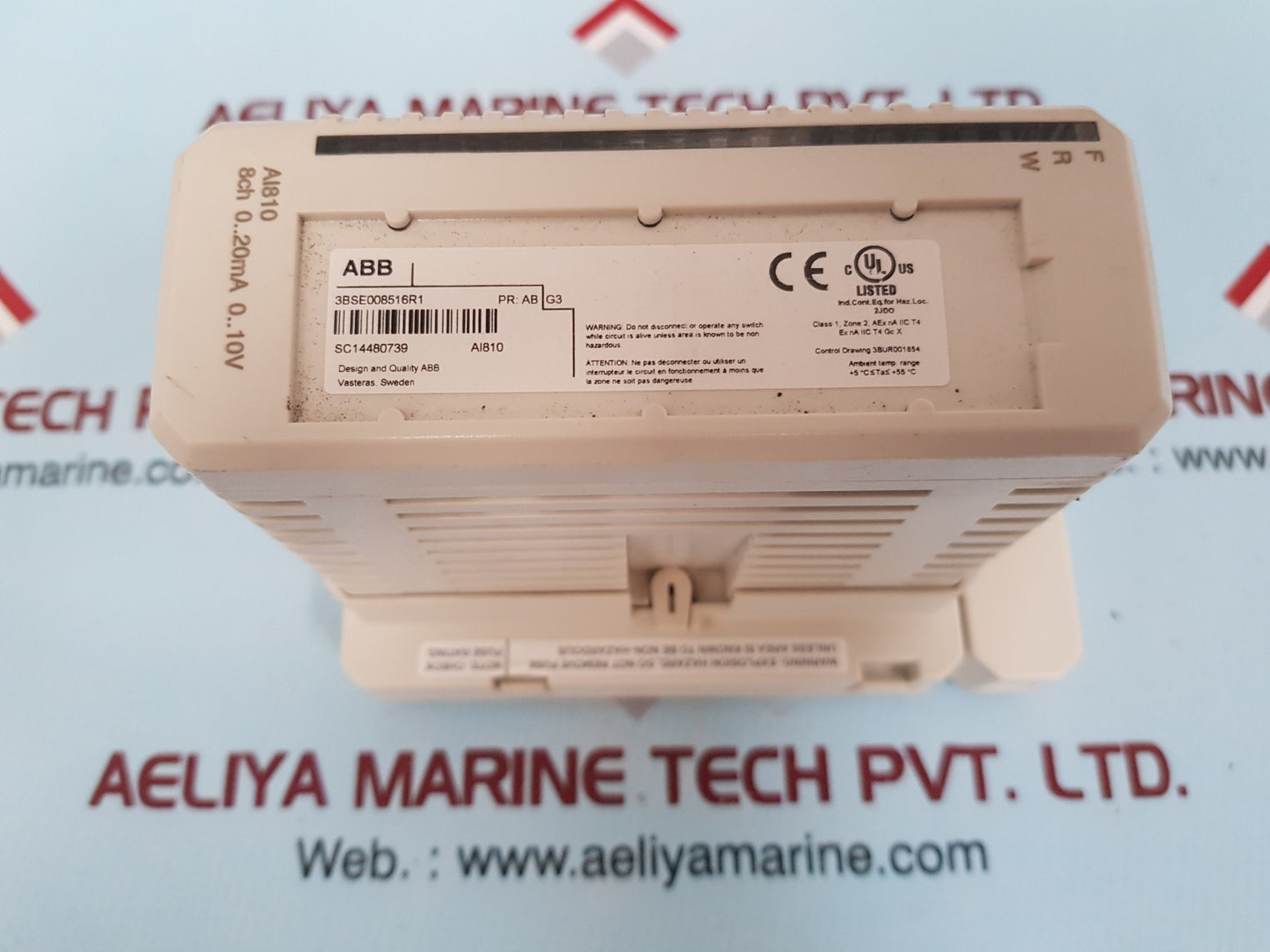 Abb ai810 3bse008516r1 analog input module and tu830v1 3bse013234r1 terminal 