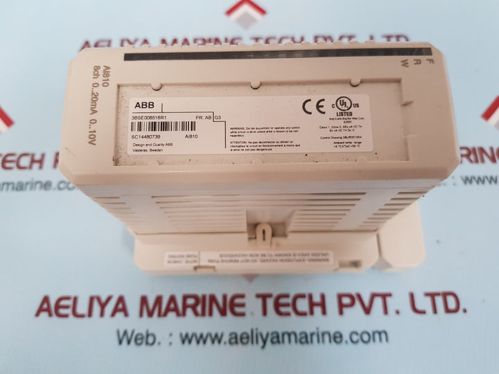 Abb ai810 3bse008516r1 analog input module and tu830v1 3bse013234r1 terminal 