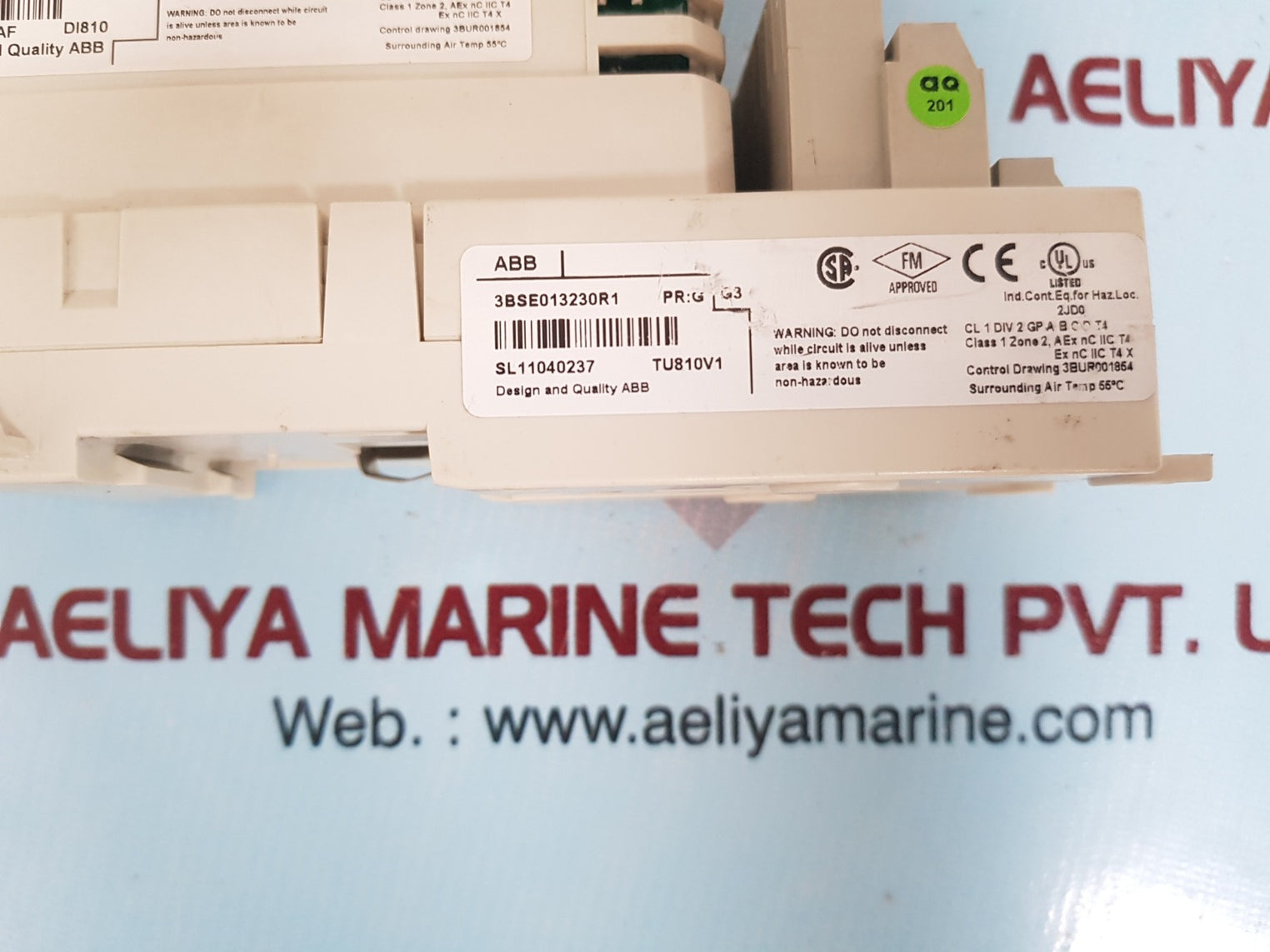 Abb di810 3bse008508r1 digital input module & 3bse013230r1 termination unit