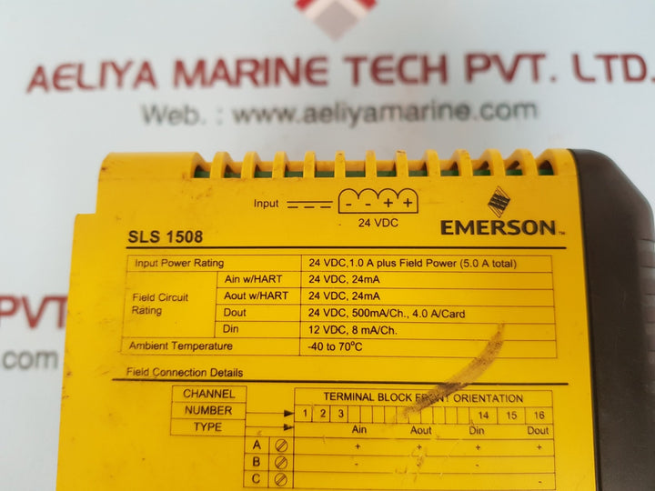 Emerson Deltav Kj2201X1-ba1 Smart Logic Solver Sls 1508