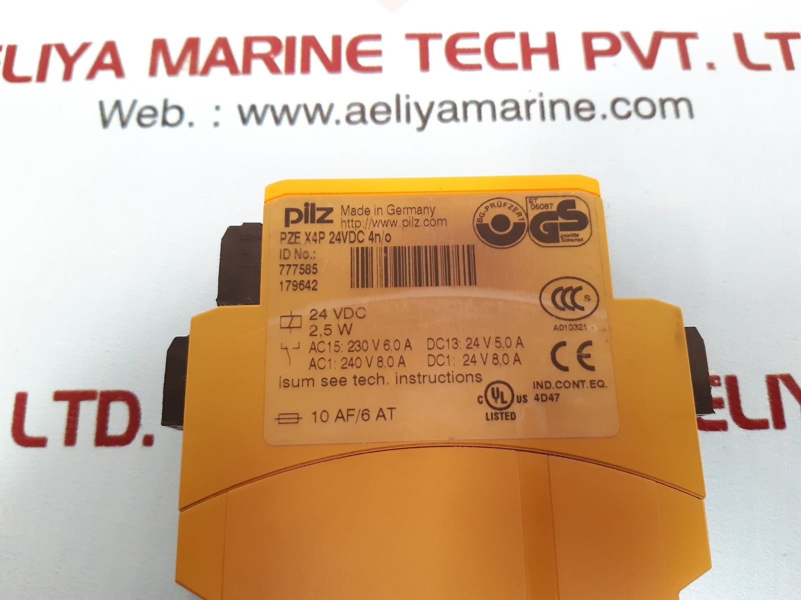 Pilz pze x4p safety relay 777585