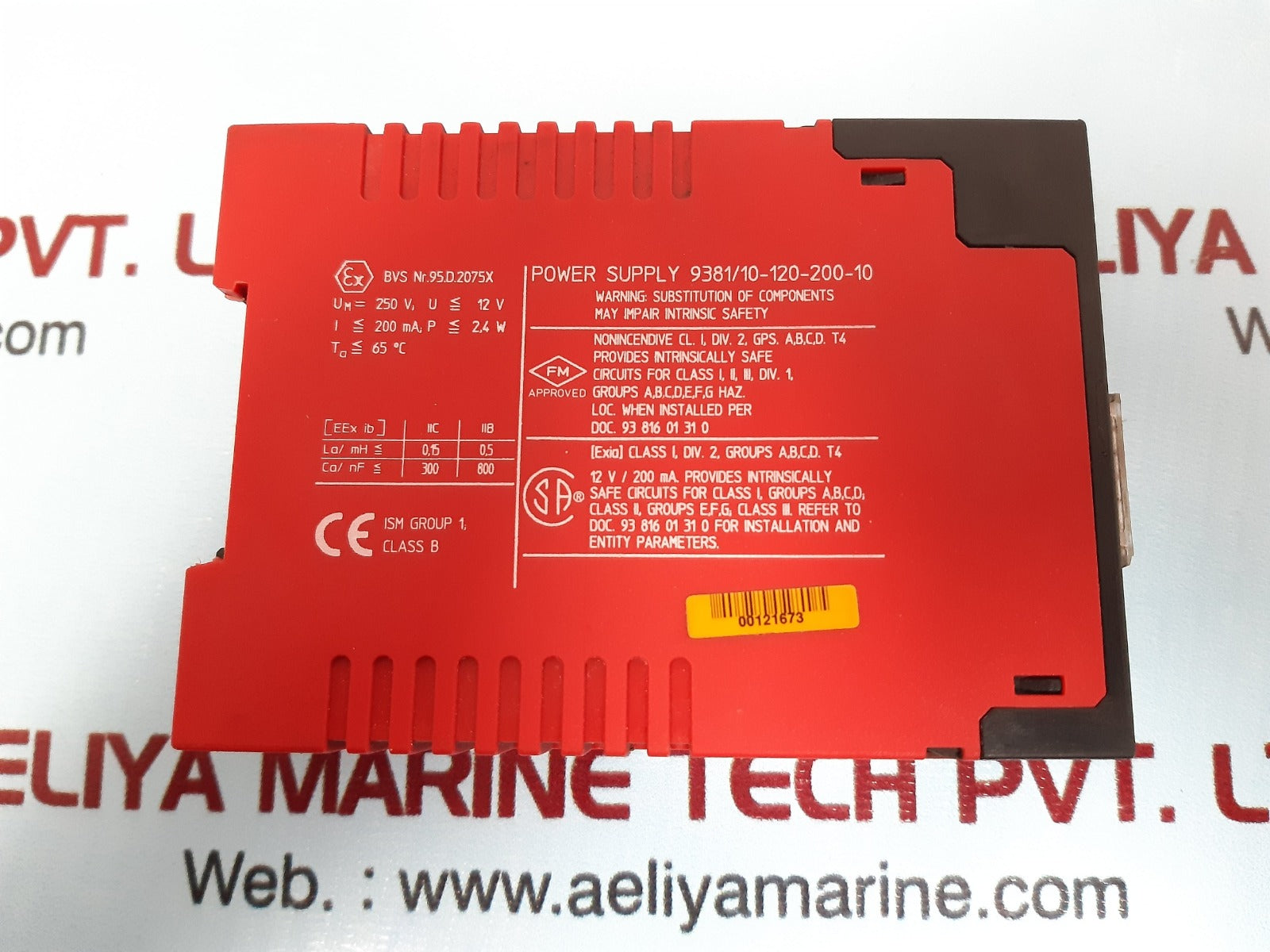 Stahl 9381/10-120-200-10 power supply