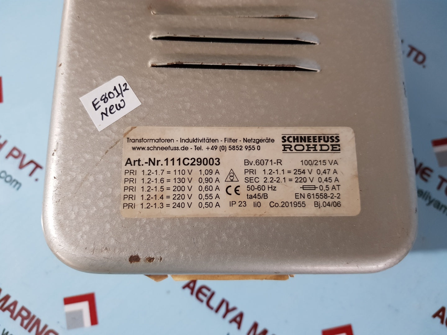 Schneefuss rohde 111c29003 transformer