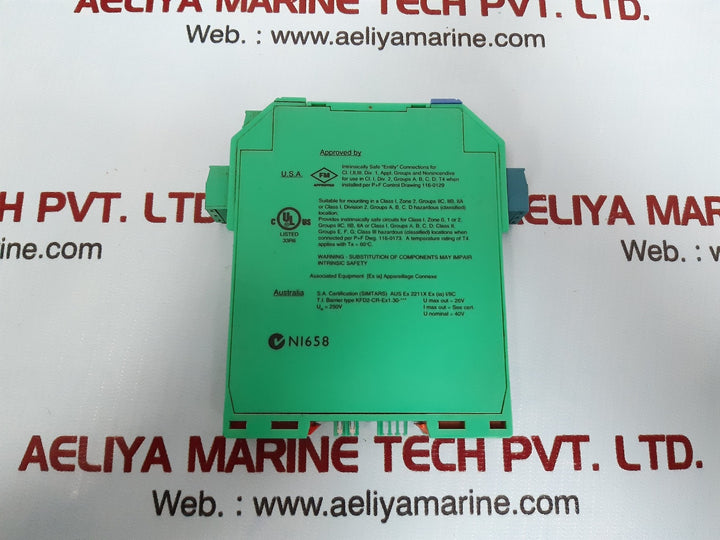 Pepperl+fuchs kfd2-cr-ex1.30-300 transformer isolated repeater 116314