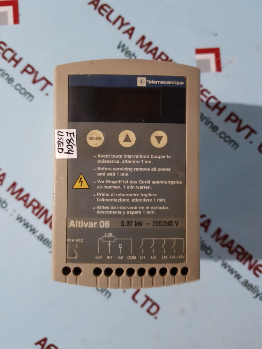 Telemecanique altivar 08 inverter atv08hu09m2