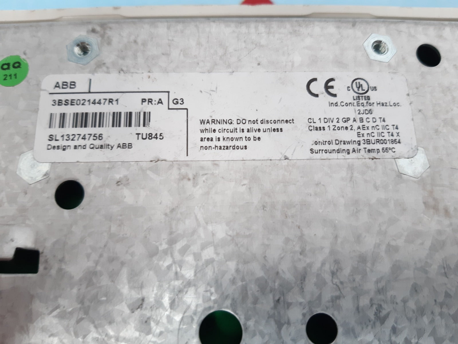 Abb tu845 3bse021447r1 termination unit 