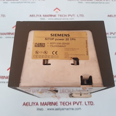 Siemens 6ep1336-2ba00 sitop power 20 1phpower supply 