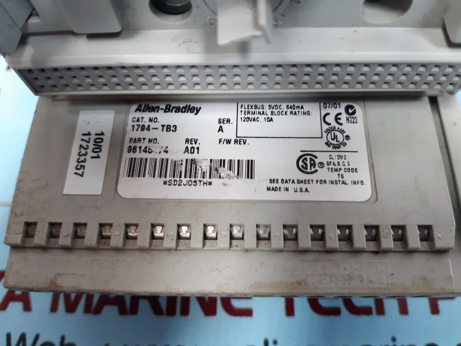 Allen-bradley 1794-tb3 flex i/o terminal base  