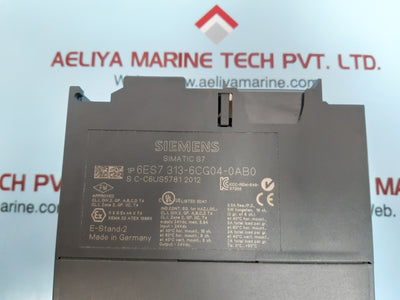 Siemens simatic s7-300 6es7 313-6cg04-0ab0 central processor unit 