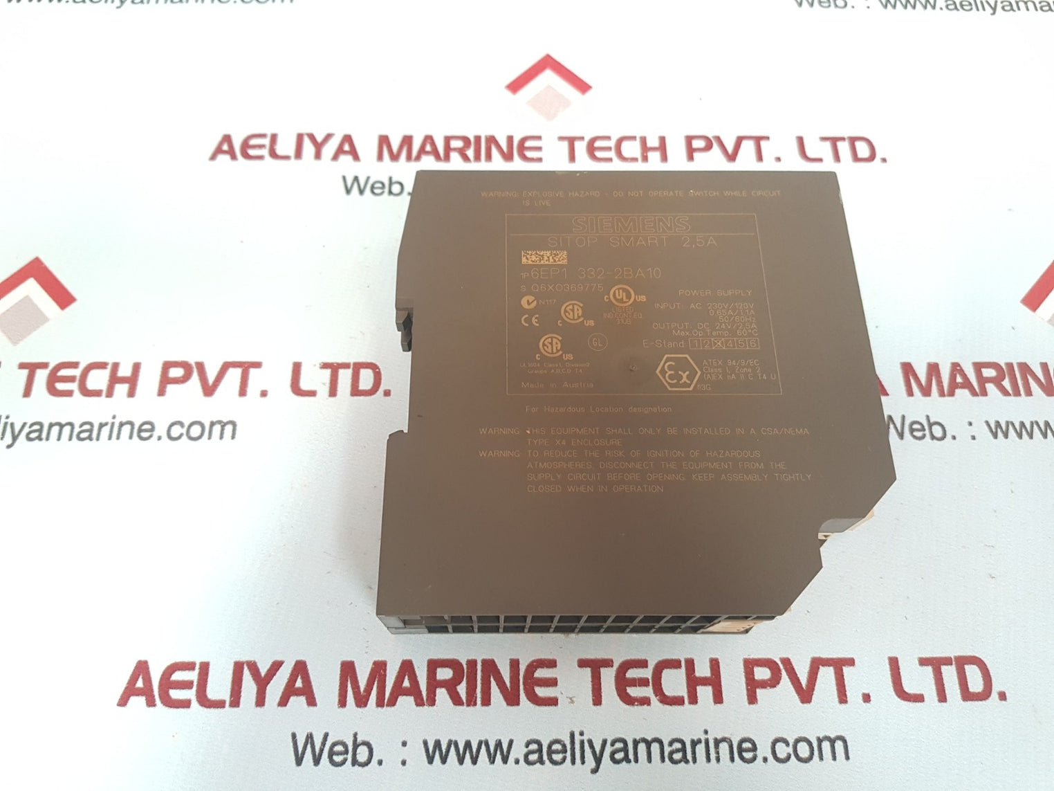 Siemens sitop smart 2,5a 6ep1 332-2ba10 power supply 
