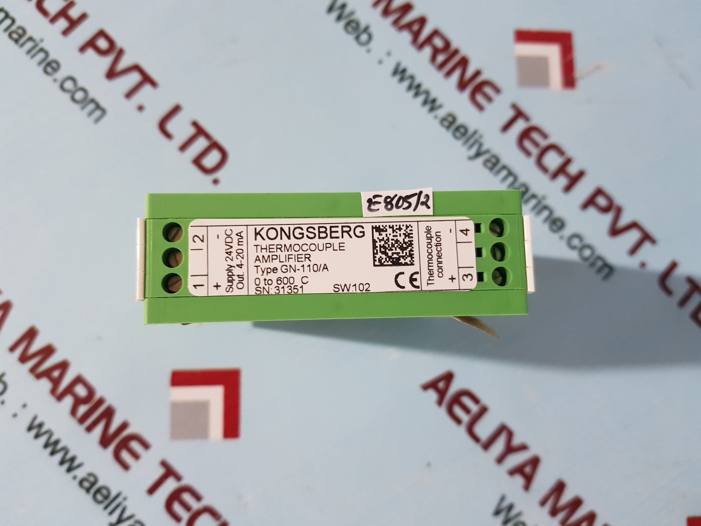 Kongsberg gn-110/a thermocouple amplifier 24vdc
