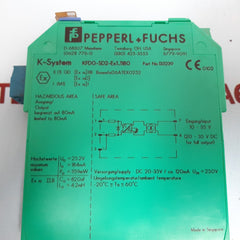 Pepperl+fuchs kfdo-sd2-ex1.1180 isolated barrier 