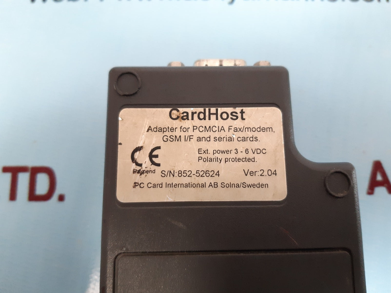 V.dot cardhost pro adapter for pcmcia fax/modem