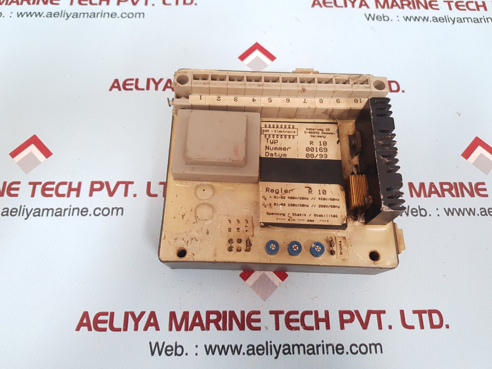 Rsm-elektronik r10 automatic voltage regulator – Aeliya Marine Tech
