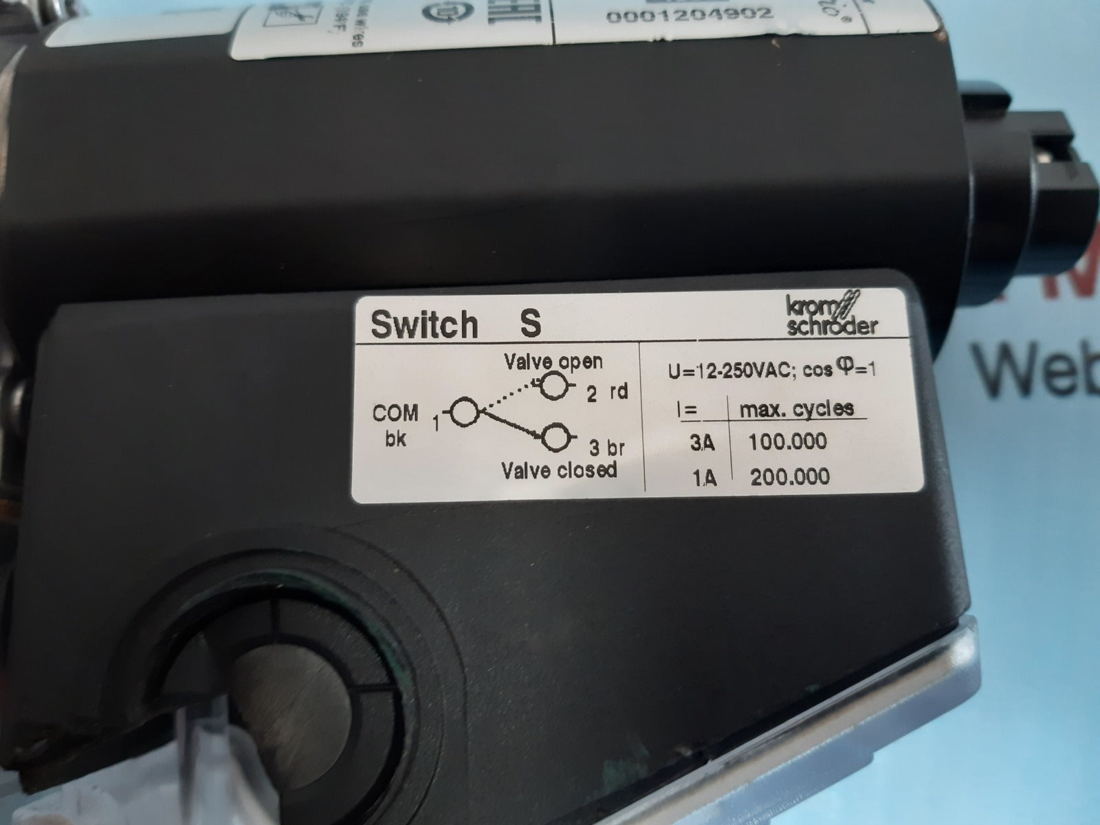 Krom schroder vas1t25/-n/nwsr solenoid valve 
