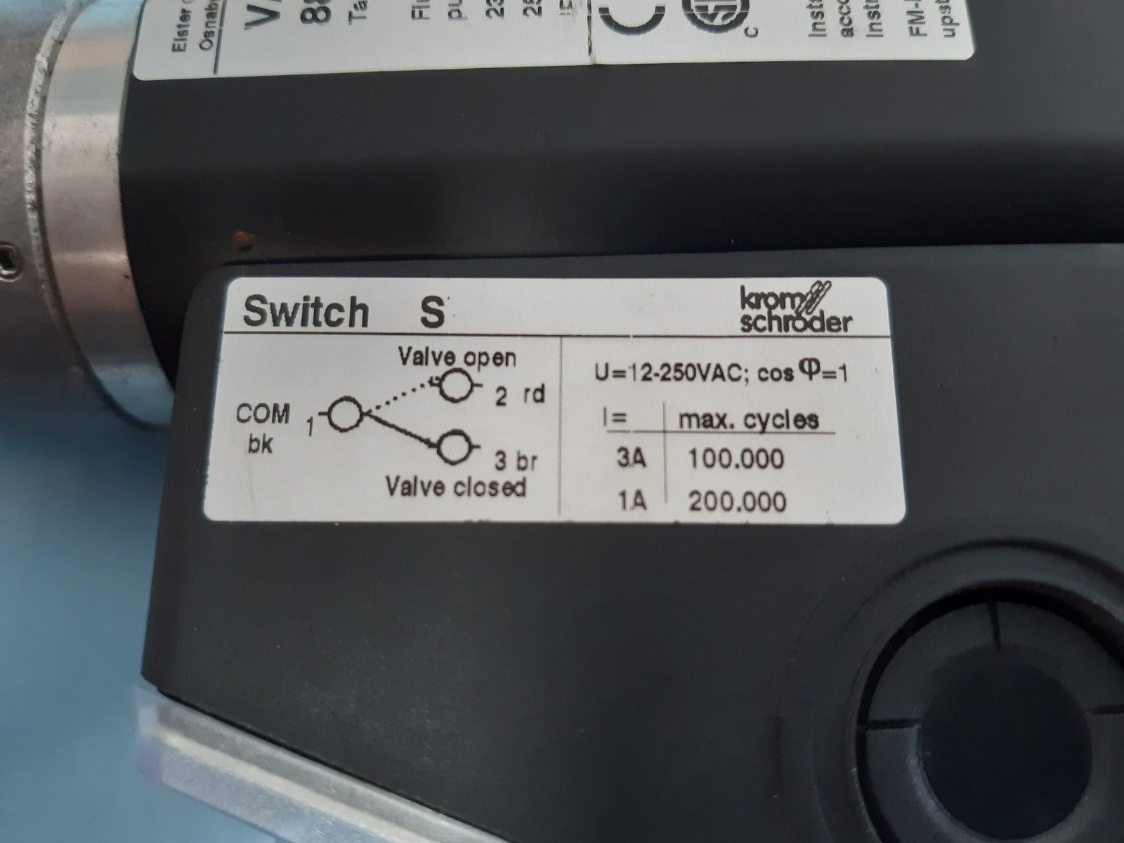 Krom schroder vas1t-/25n/lwsr solenoid valve