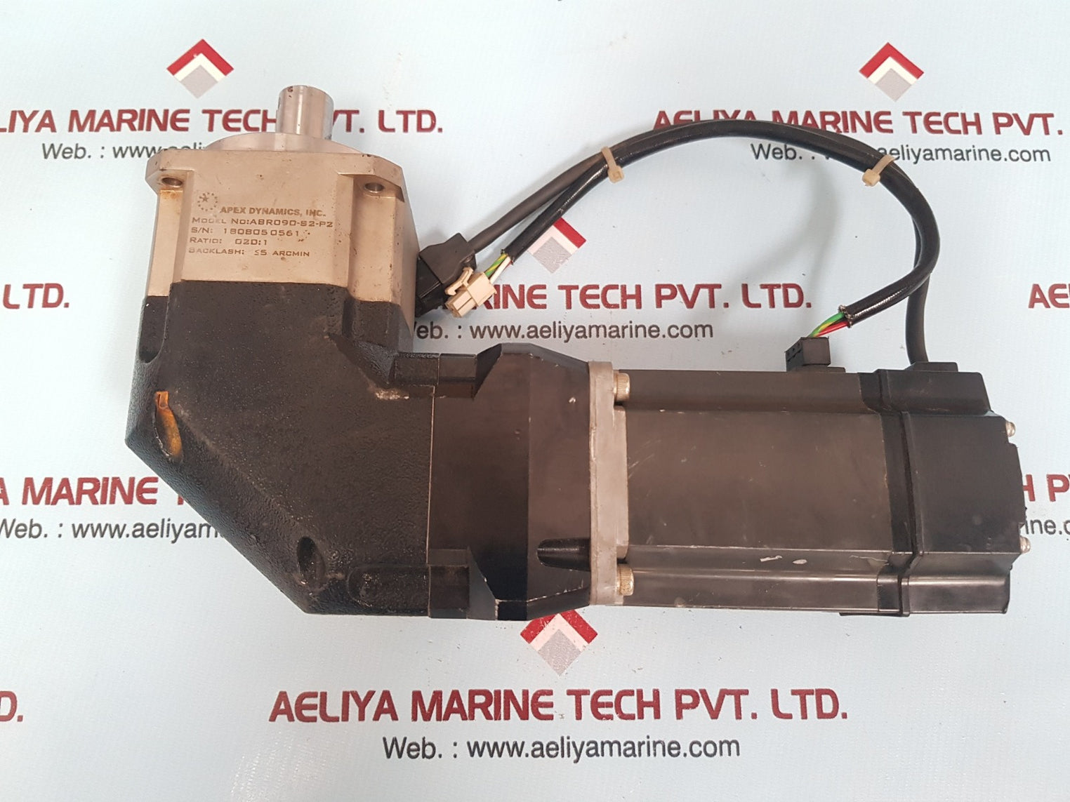 Mitsubishi hc-kfs73 ac servo motor with apex dynamics abro90-sz-pz