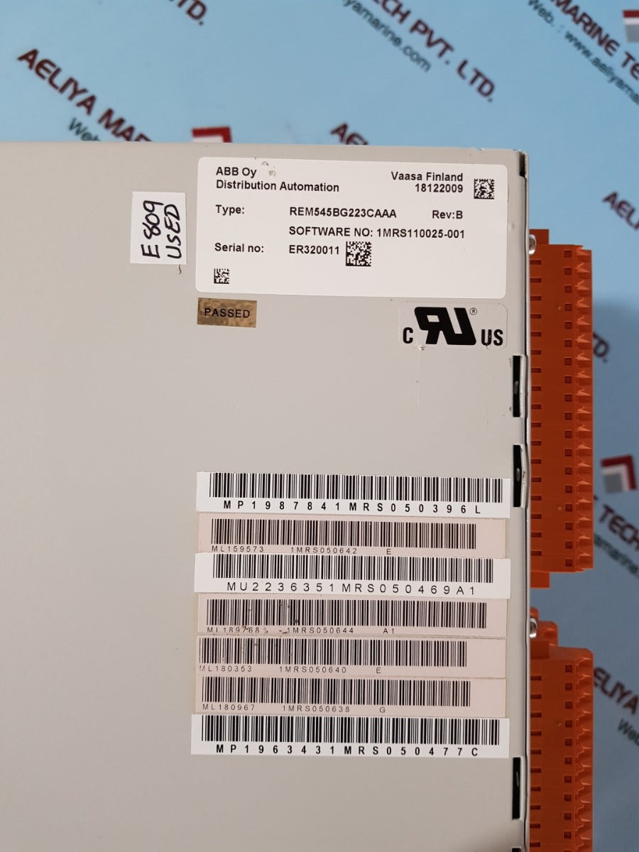 Abb rem545 machine terminal rem545bg223caaa rev.A