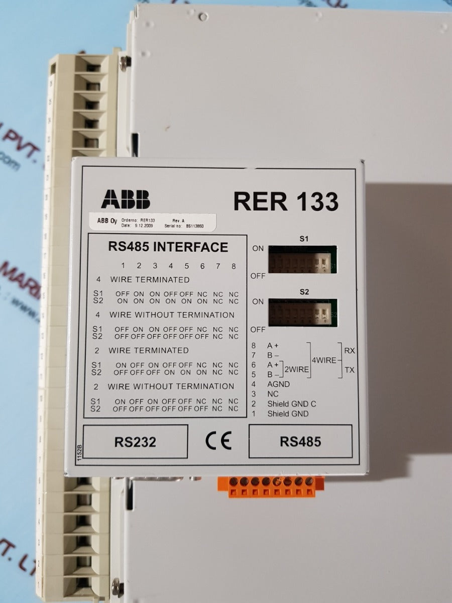 Abb rem545 machine terminal rem545bg223caaa rev.A