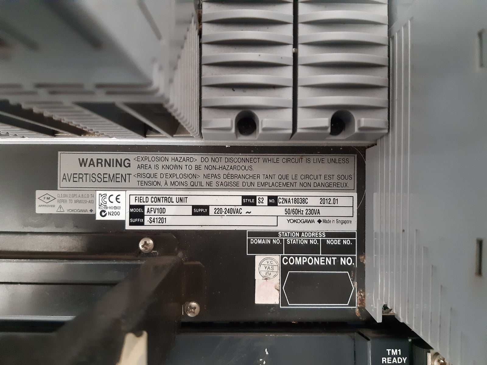 Yokogawa centum afv10d field control unit 