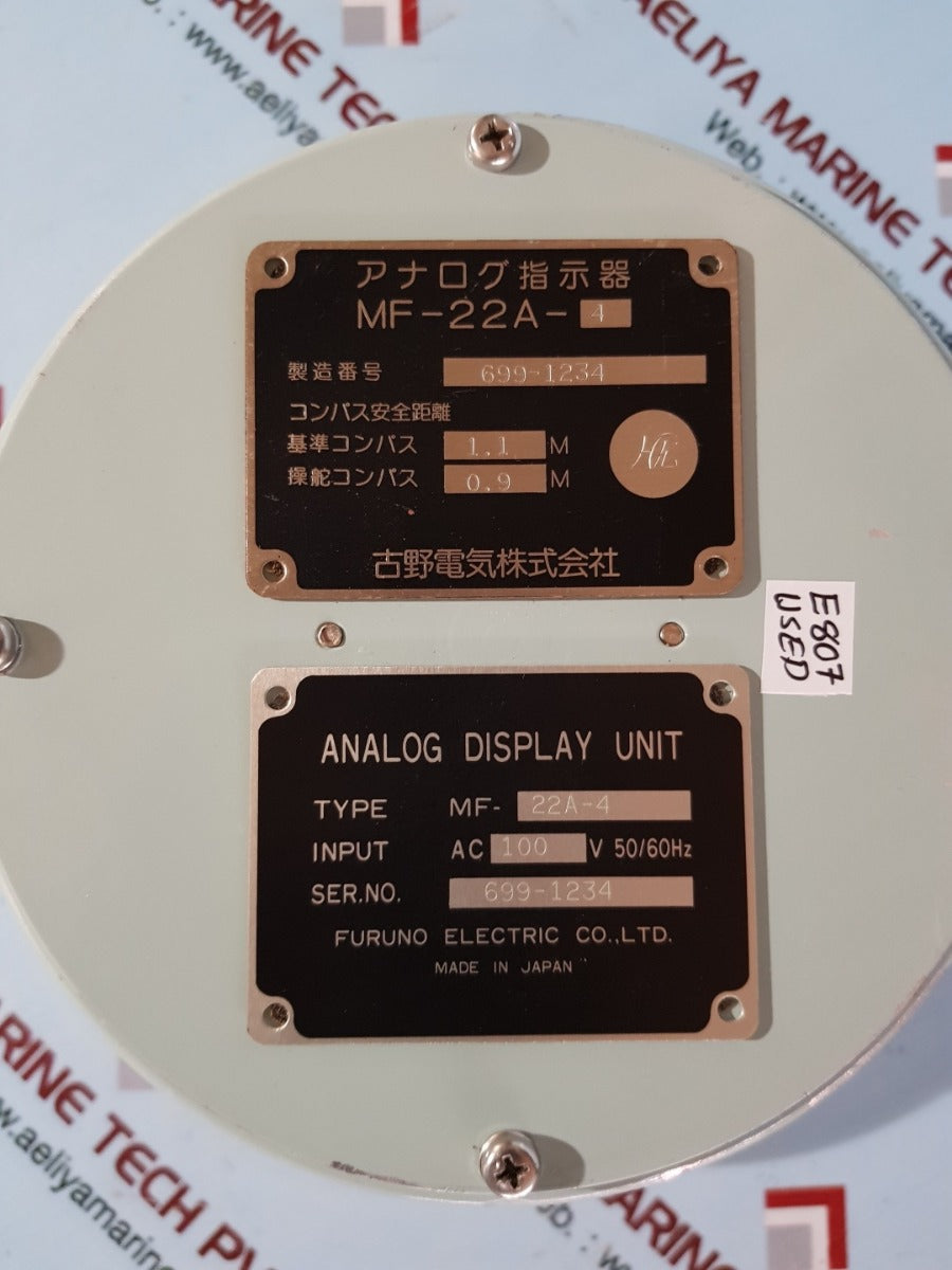 Furuno mf-22a-4 analog display unit