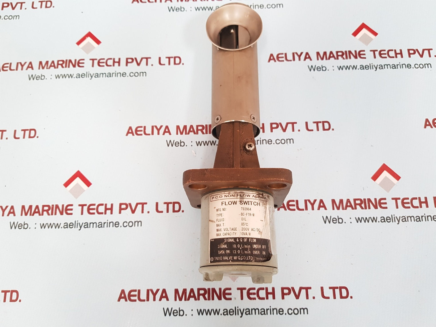 Taiyo bc-ftr-m flow switch 85ºc