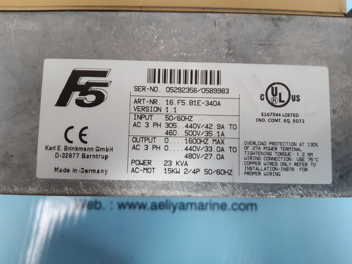 Keb combivert 16.f5.b1e-340a power inverter 