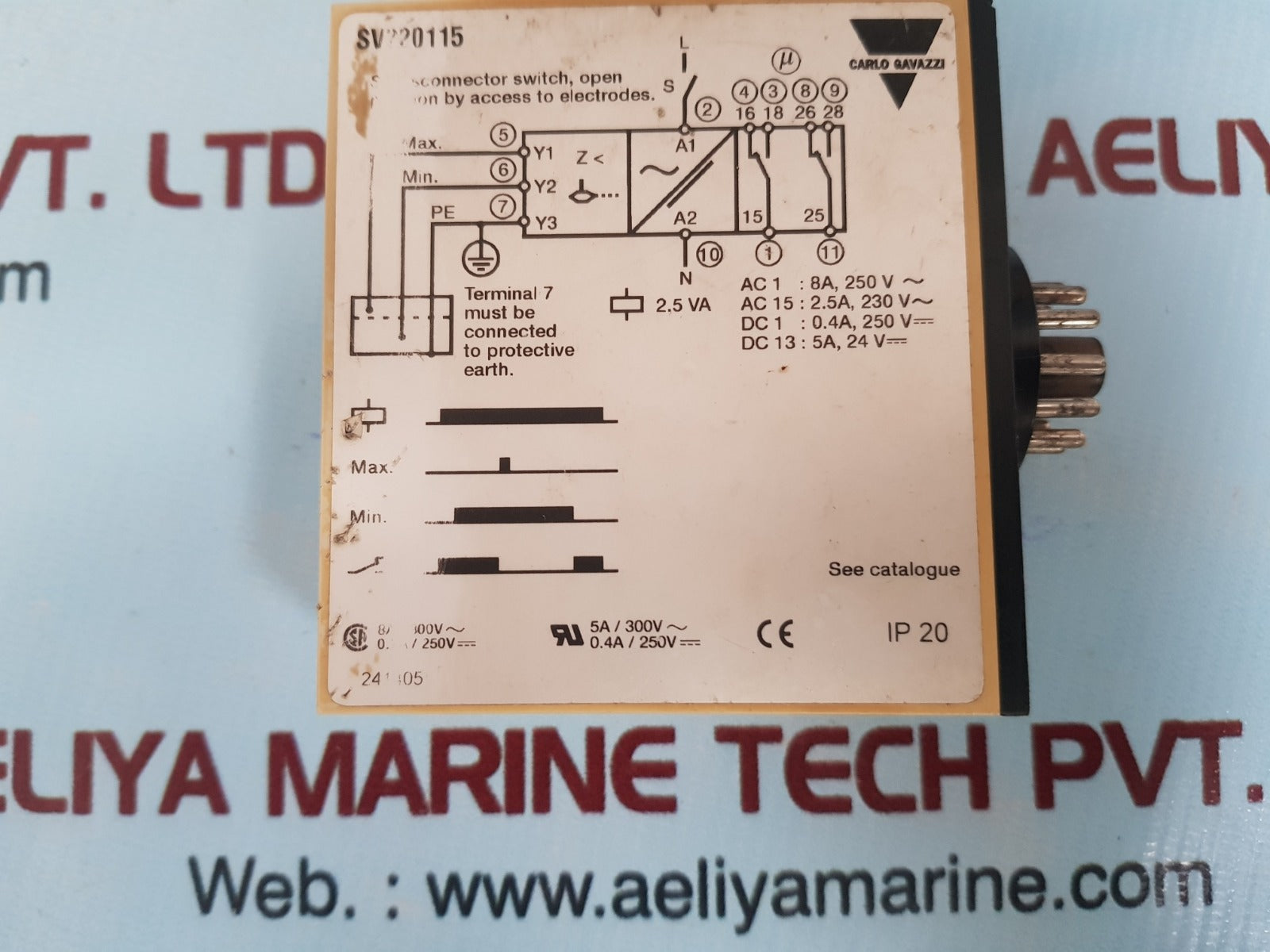 Carlo gavazzi sv 220 115 cond.liquids dual level relay