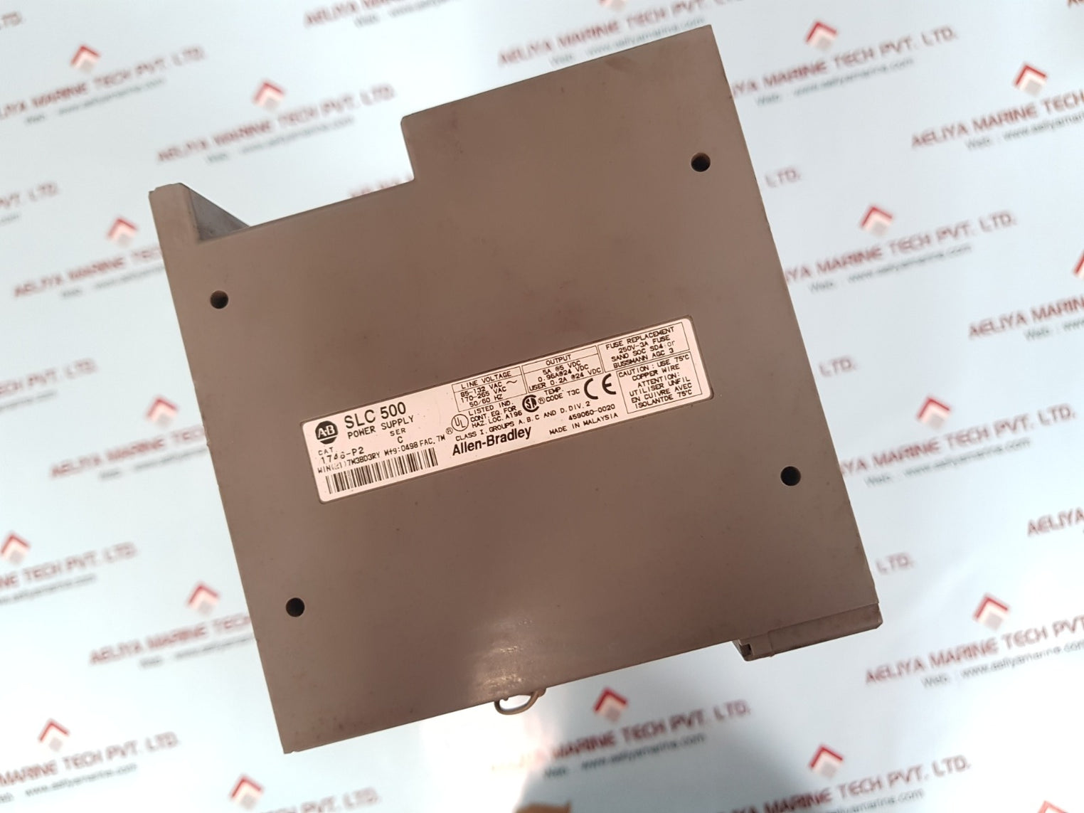 Allen-bradley 1746-p2 slc 500 rack 