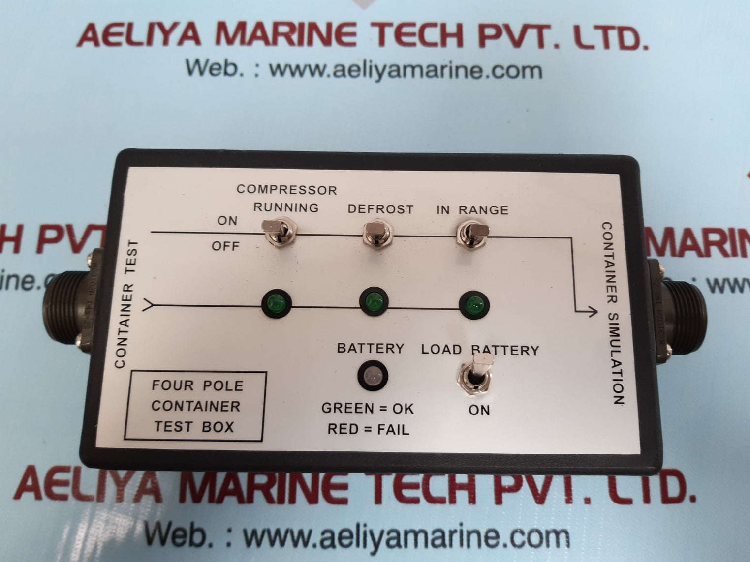 Four Pole Container Test Box