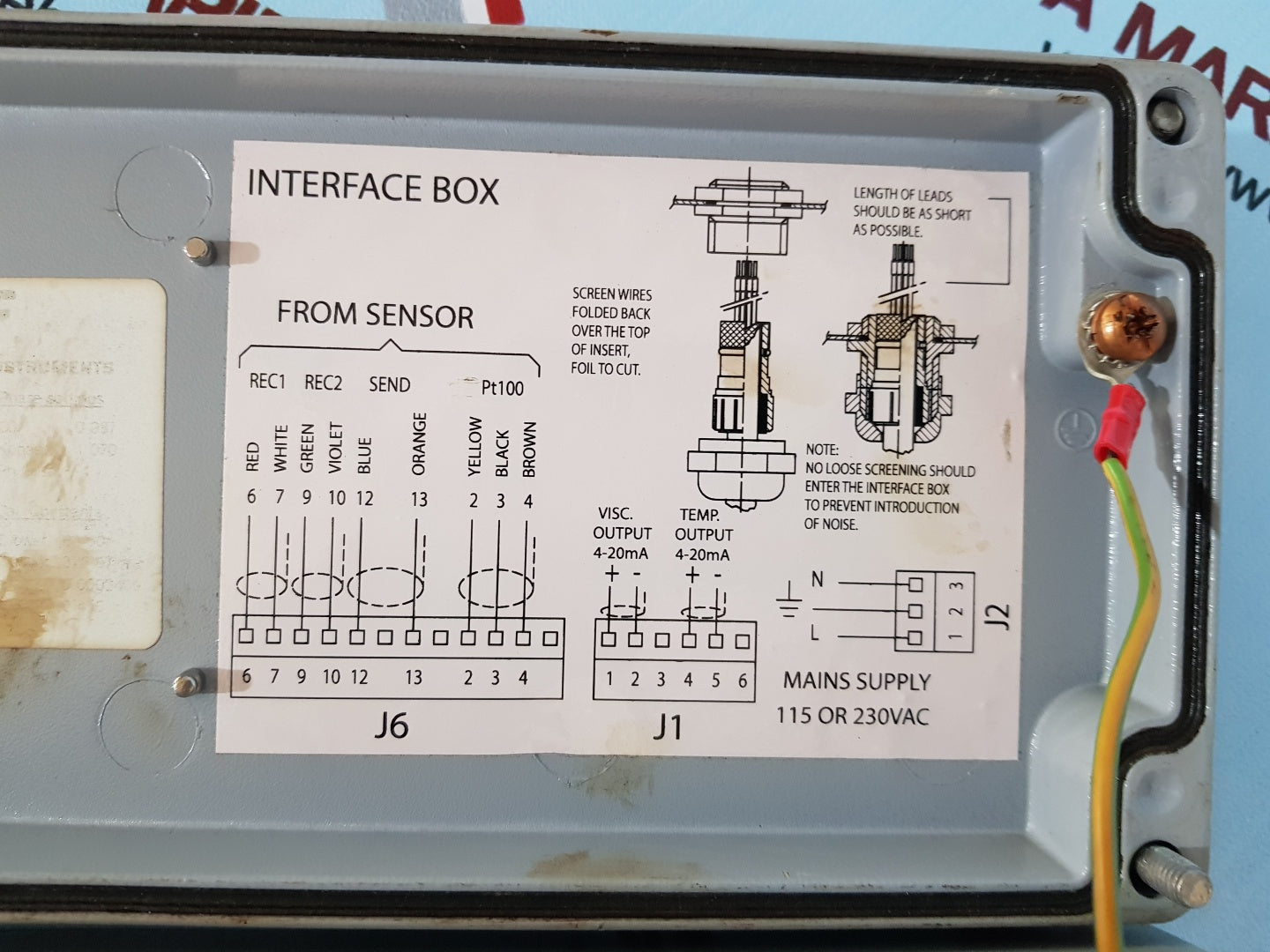 Vaf 0379-0148 viscosense interface box