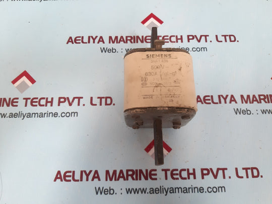 Siemens 3na1 436 fuse 500v 630a