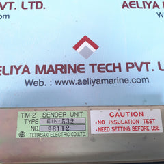 Terasaki electric ein 532 tm-2 sender unit used