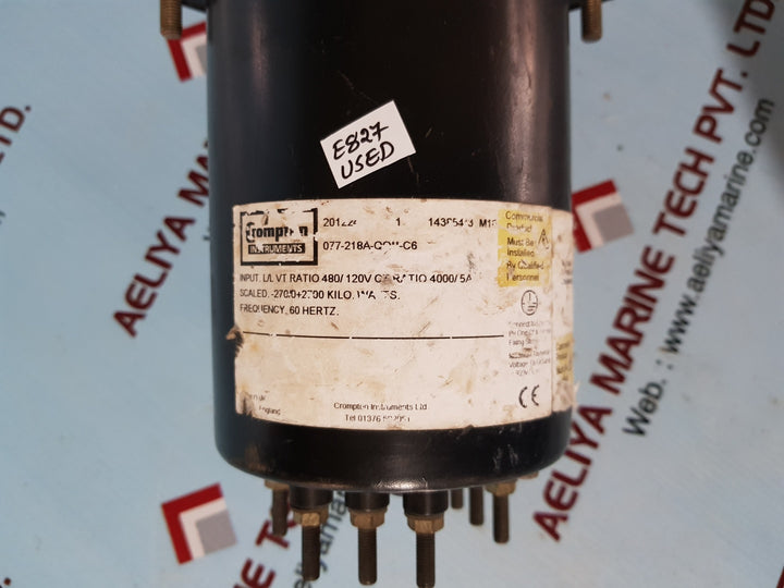 Crompton 077-218a-qou-c6 kilowatts meter