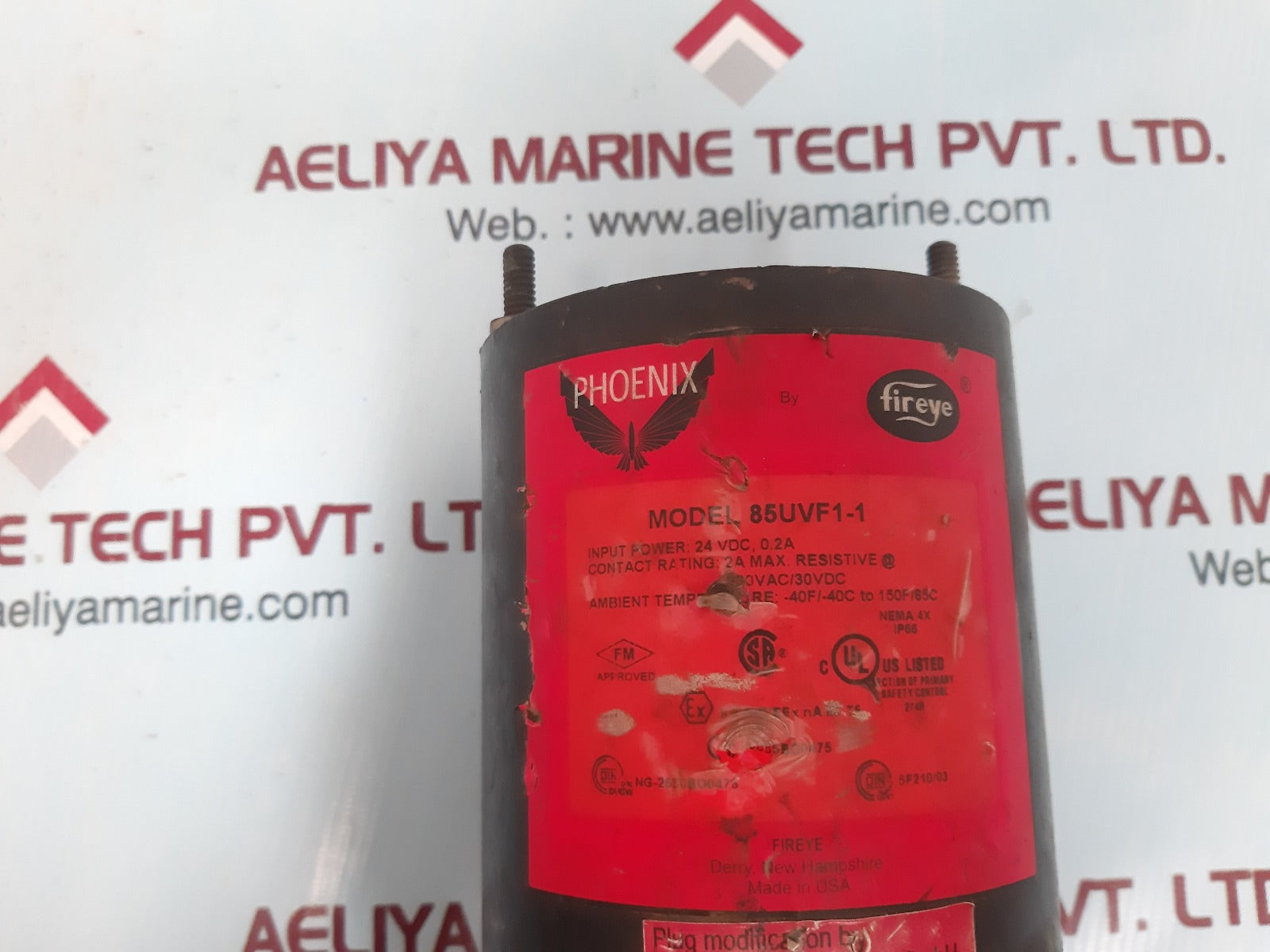 Phoenix fireye 85uvf1-1 integrated fire scanner 