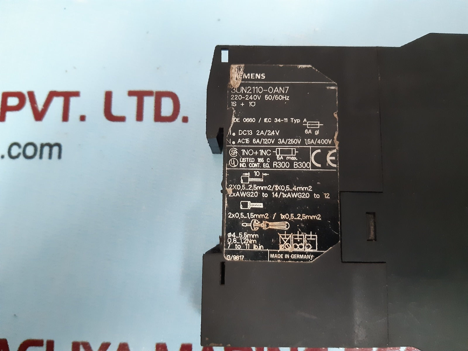 Siemens 3un2110-0an7 thermistor 